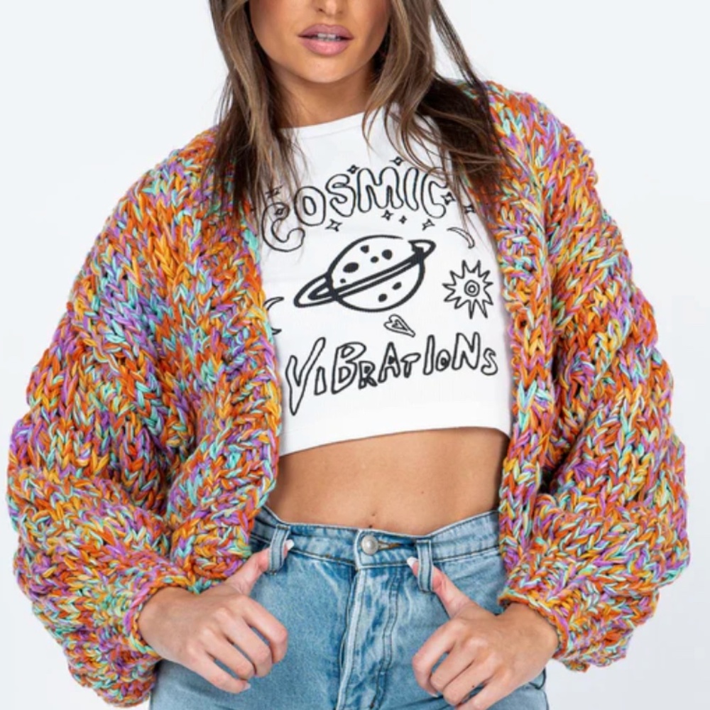Princess Polly CANDY CARDIGAN MULTI